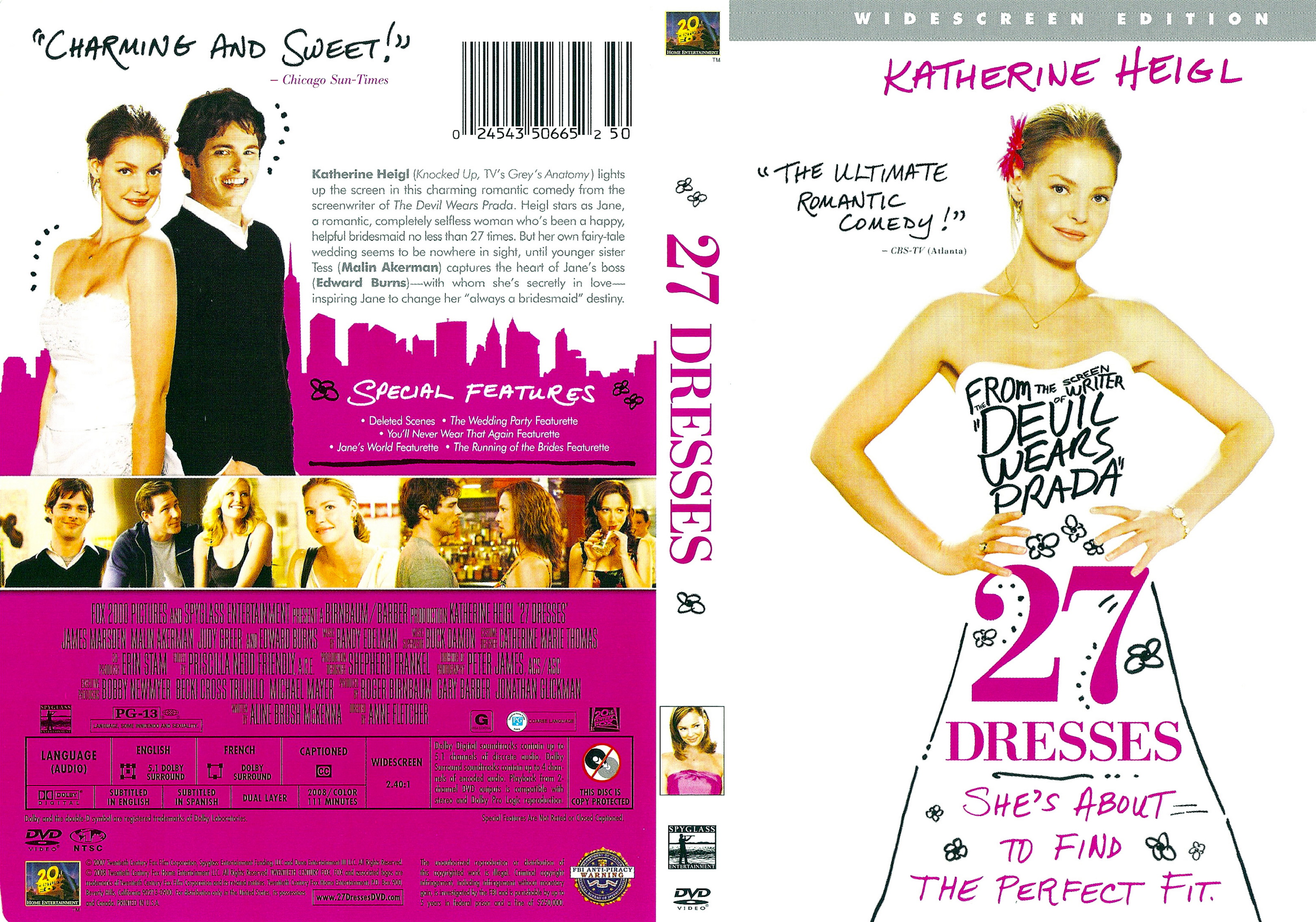 Twenty seven dresses dvd