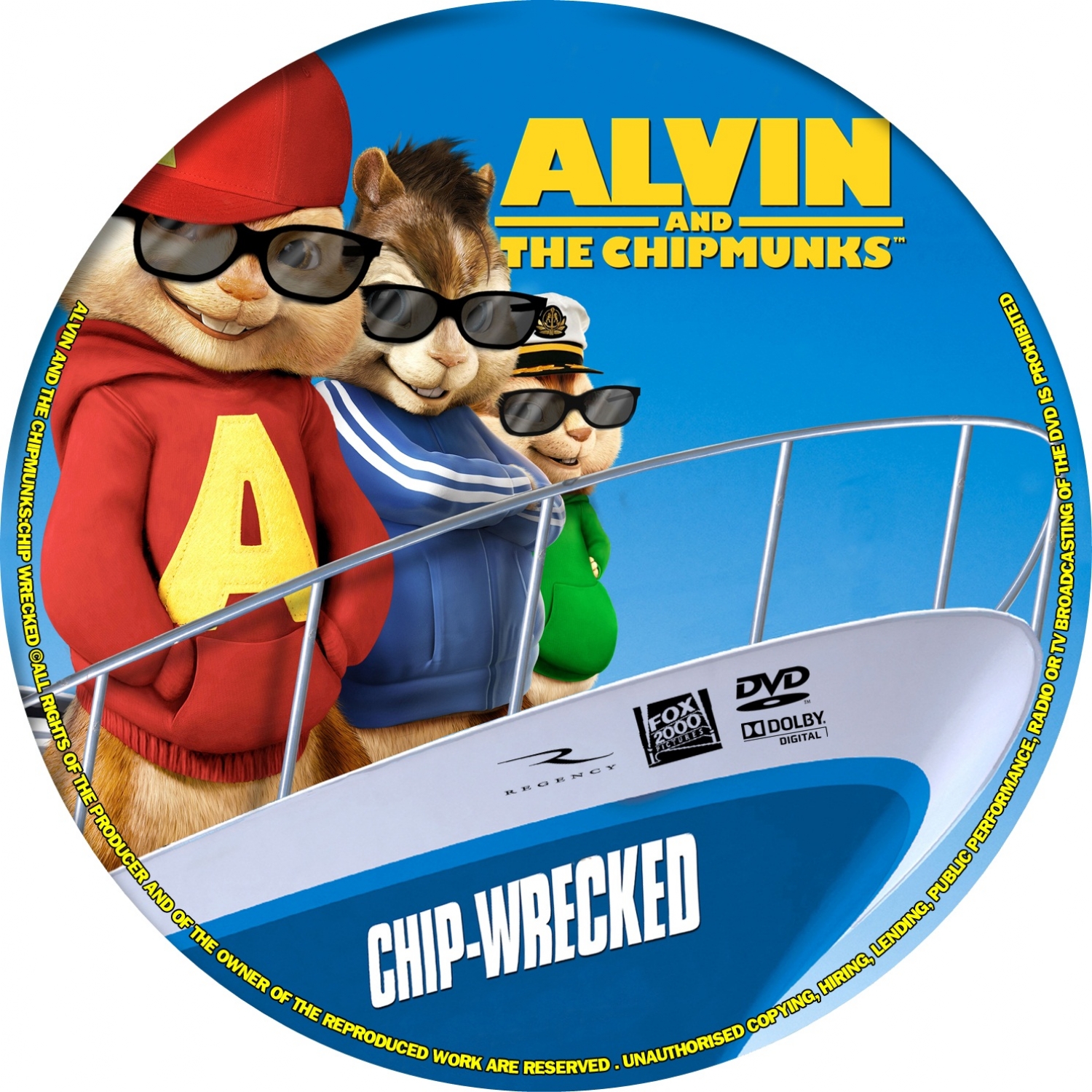 Alvin and the Chipmunks Chipwrecked DVD-Cover